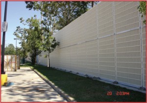 Commercial sound barrier walls