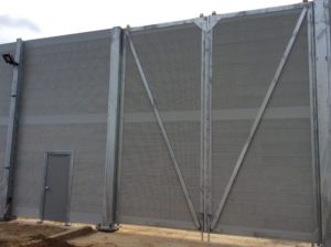 gas compressor noise barrier wall